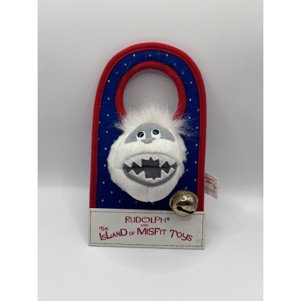 Rudolph Abominable Snowman Door Knob Decoration With Bell Christmas - Picture 1 of 5
